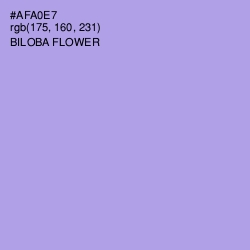 #AFA0E7 - Biloba Flower Color Image